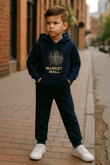 Blue Basketball Hoodie & Trouser