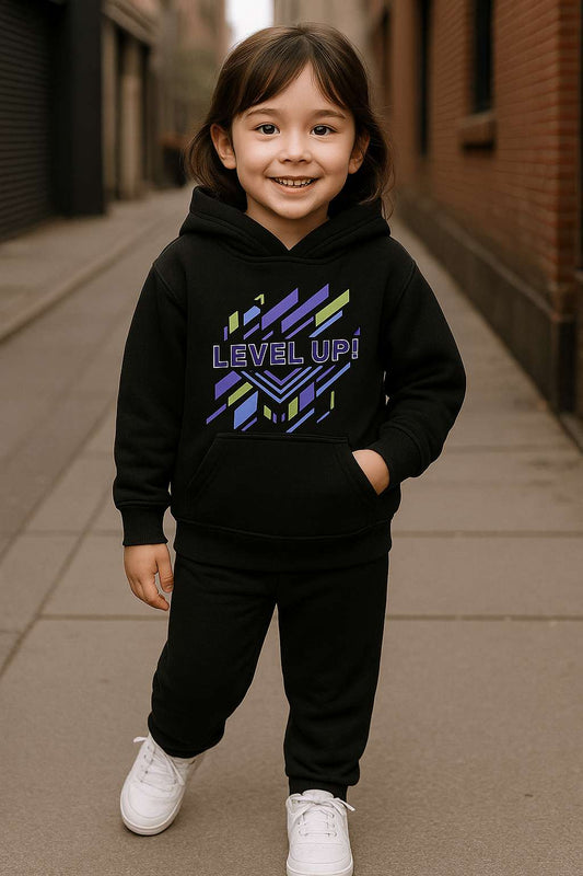 Level Up Black Hoodie & Trouser