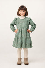 Green & Orange Frilly Frock