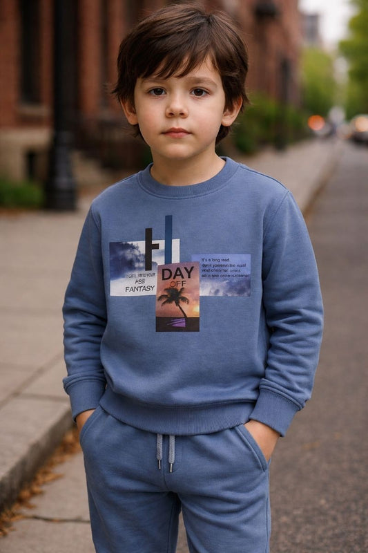 Day off Sweatshirt & Trouser Set