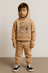 Beige Hoodie & Trouser