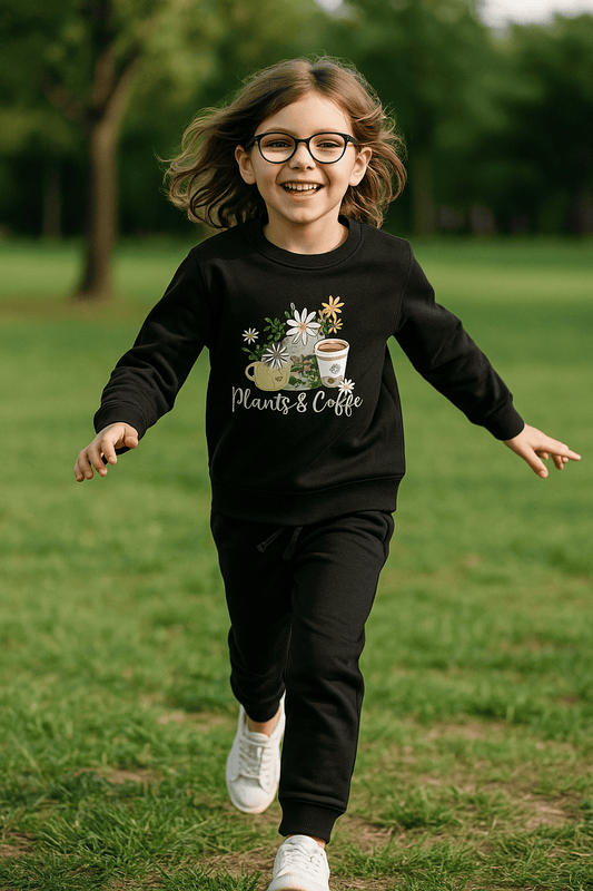 Black Sweatshirt & Trouser Set