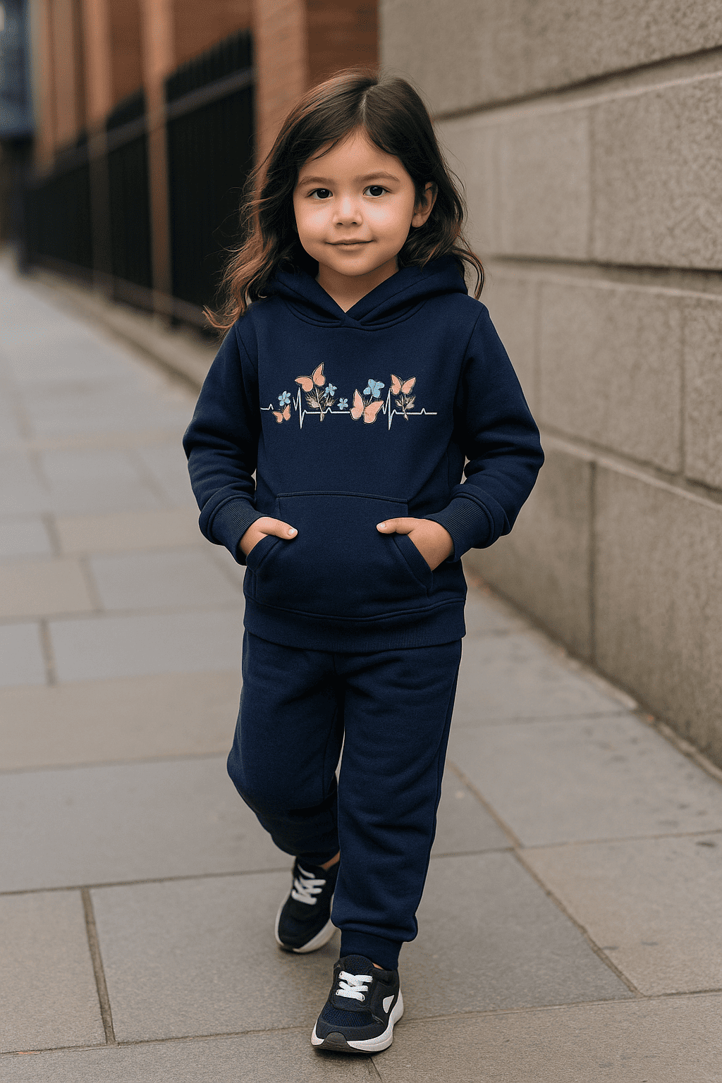 Blue Hoodie & Trouser Set
