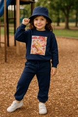 Black Sweatshirt & Trouser Set
