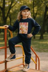 Black Sweatshirt & Trouser Set