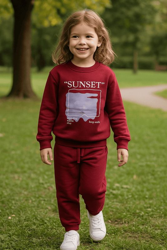 Maroon Sweatshirt & Trouser