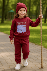 Maroon Sweatshirt & Trouser