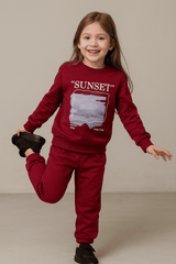 Maroon Sweatshirt & Trouser