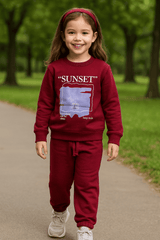 Maroon Sweatshirt & Trouser