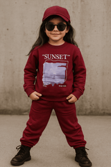 Maroon Sweatshirt & Trouser