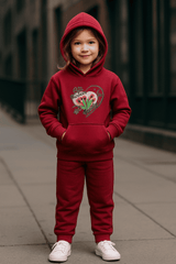 Mahroon Hoodie & Trouser