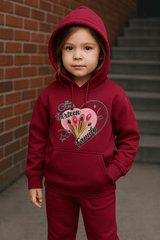 Mahroon Hoodie & Trouser