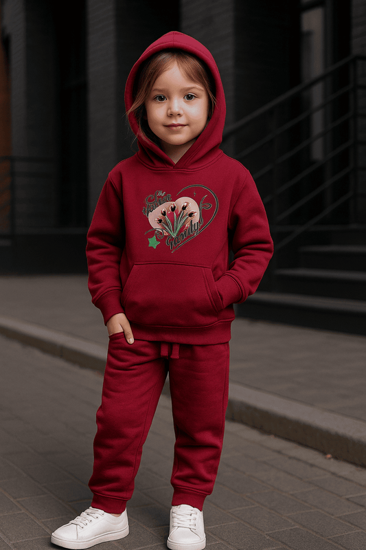 Mahroon Hoodie & Trouser