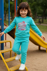 Blue Sweatshirt & Trouser Set