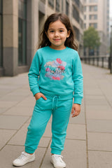 Blue Sweatshirt & Trouser Set