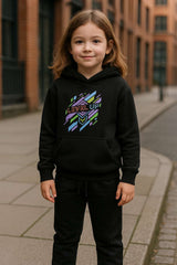 Kids Black Hoodie & Trouser