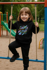 Kids Black Hoodie & Trouser
