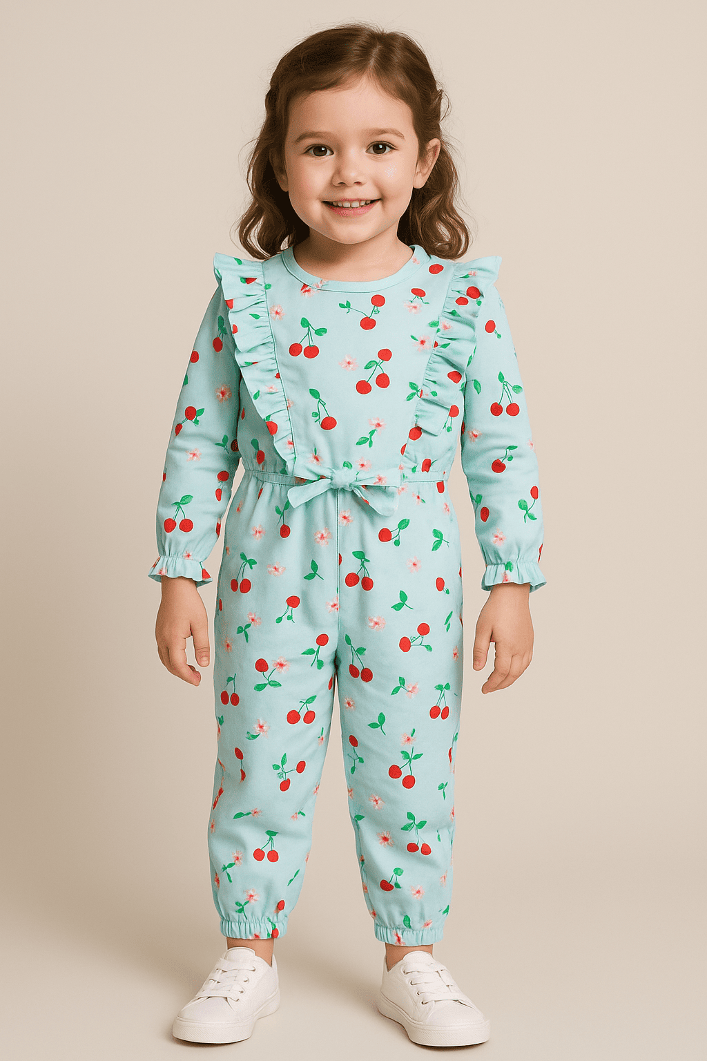 Ferozi Red Combination Suit