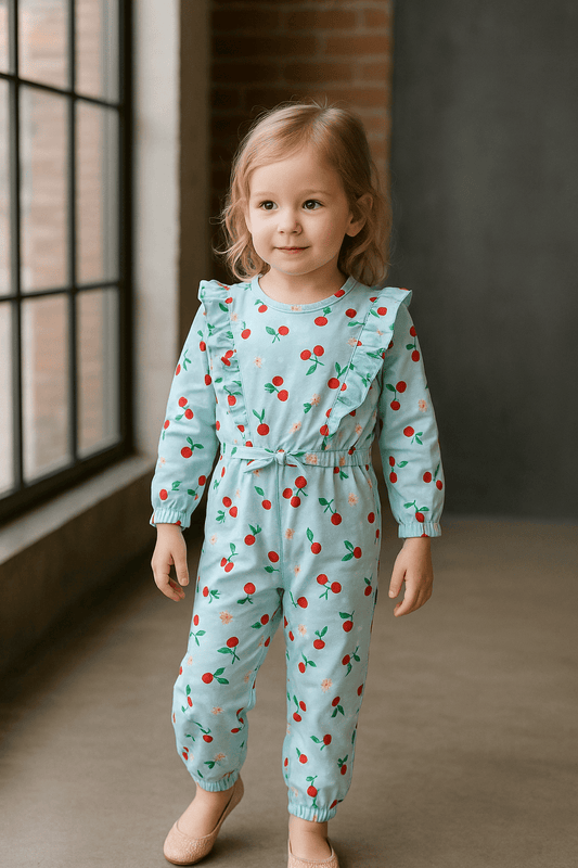 Ferozi Red Combination Suit