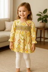 Yellow & Green Frock