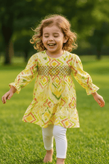 Yellow & Green Frock