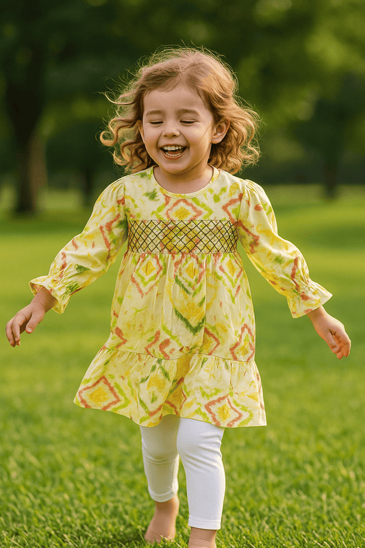 Yellow & Green Frock