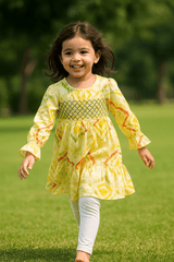 Yellow & Green Frock