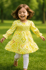 Yellow & Green Frock