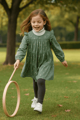 Green & Orange Frilly Frock