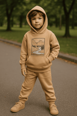Beige Hoodie & Trouser