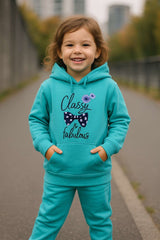 Blue Hoodie & Trouser Set