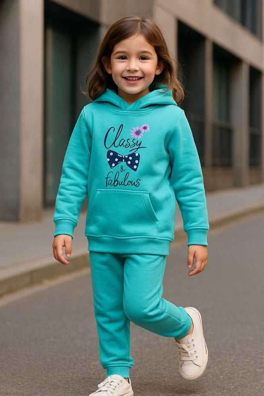 Blue Hoodie & Trouser Set