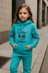 Blue Hoodie & Trouser Set