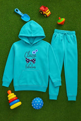 Blue Hoodie & Trouser Set