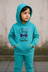 Blue Hoodie & Trouser Set