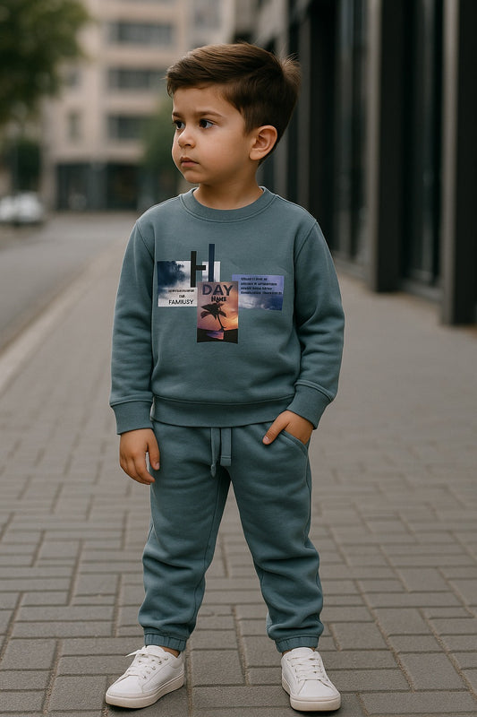 Day off Sweatshirt & Trouser Set