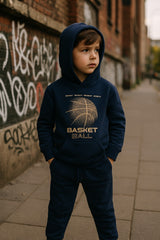 Blue Basketball Hoodie & Trouser