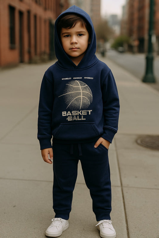 Blue Basketball Hoodie & Trouser